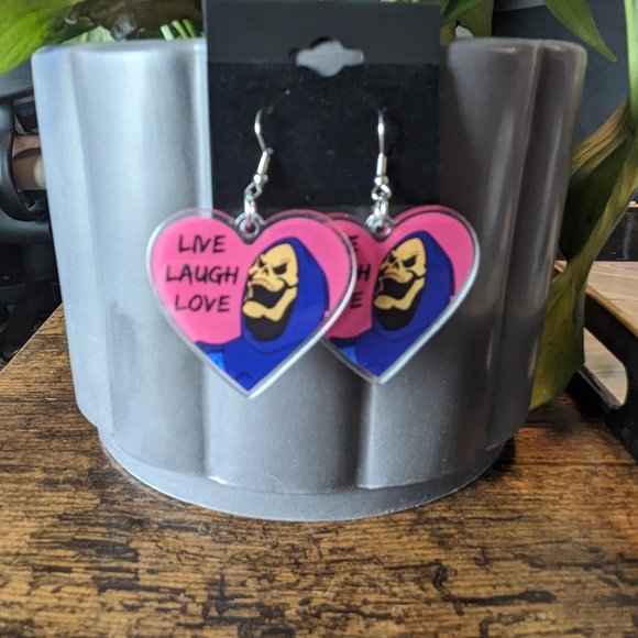 Jewelry - 🟣 3 for 15 🟣 Meme Earrings | Acrylic Earrings | Skeletor